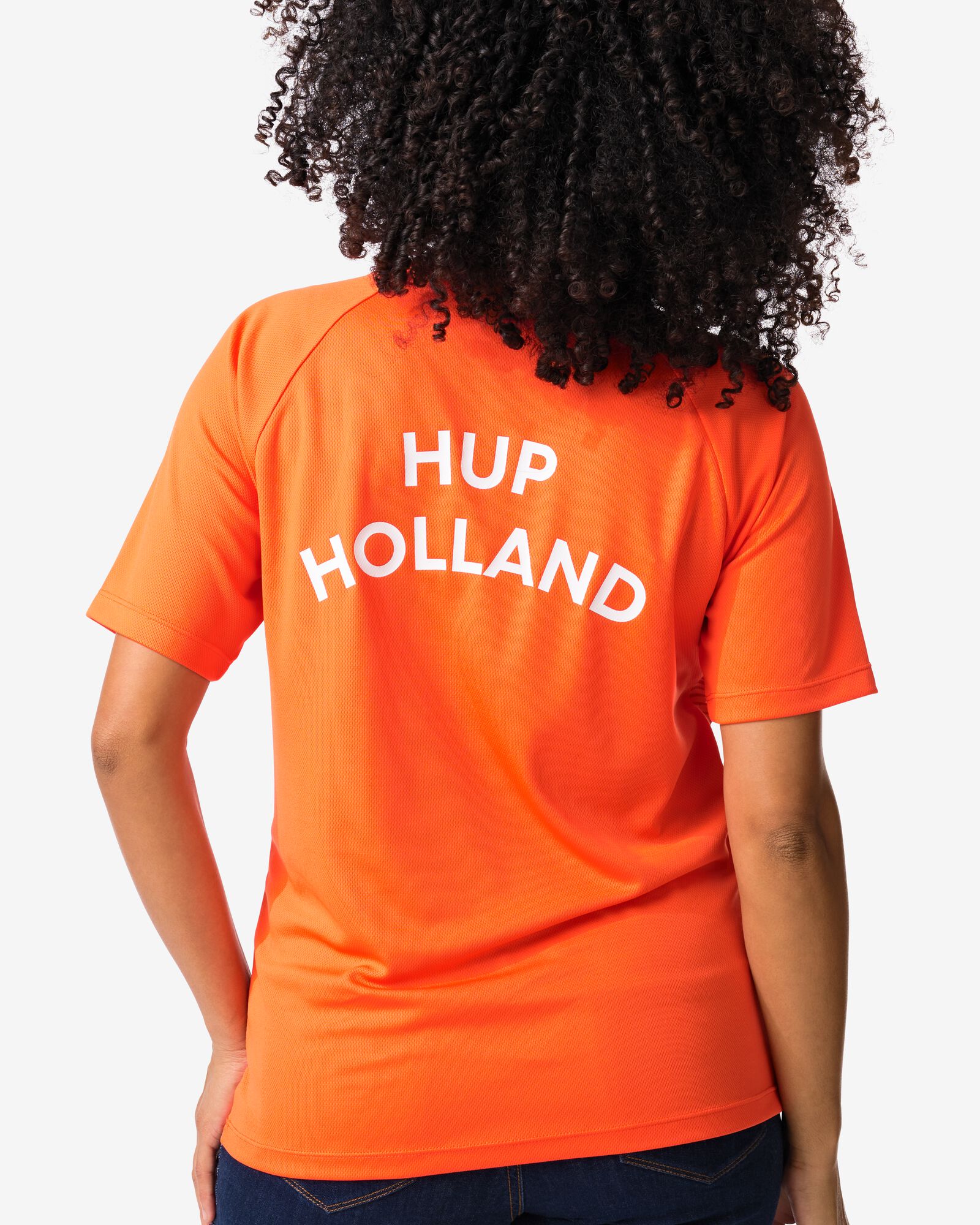 T-shirt voor volwassenen WK oranje oranje - 36000601ORANGE - HEMA