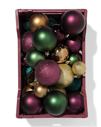 Klappbox zum Beschriften, recycelt, S, Bordeauxrot bordeauxrot S  20 x 30 x 11,5 - 39811084 - HEMA