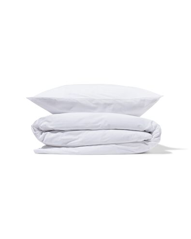 housse de couette en coton doux 140x200/220 blanc - 5797022 - HEMA