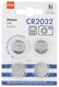 4er-Pack Lithium-Knopfzellenbatterien, CR2032 - 41200016 - HEMA