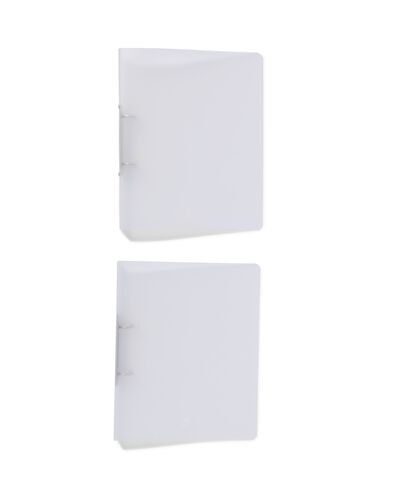 2 classeurs 2 anneaux A4 transparent - 14822361 - HEMA