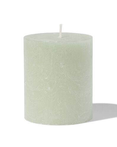 bougie rustique &Oslash;7x8 vert clair vert clair 7 x 8 - 13503181 - HEMA