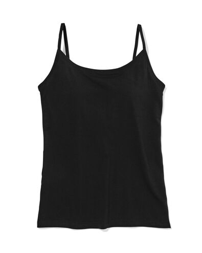 Damen-BH-Hemd mit integrierten Cups schwarz schwarz - 19603125BLACK - HEMA