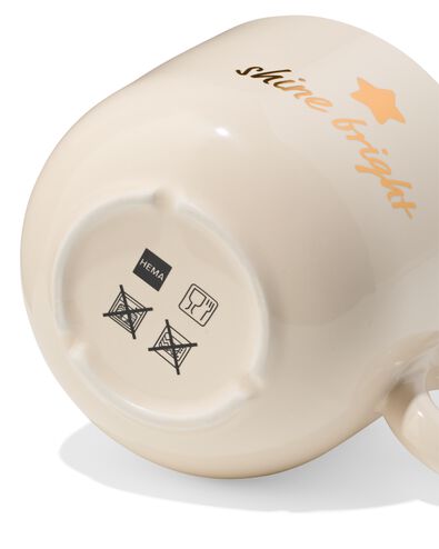 tasse 480 ml &eacute;toile "shine bright" beige - 61100280 - HEMA