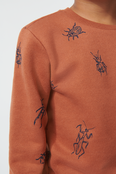 Kinder-Sweatshirt, Insekten braun - 1000029034 - HEMA