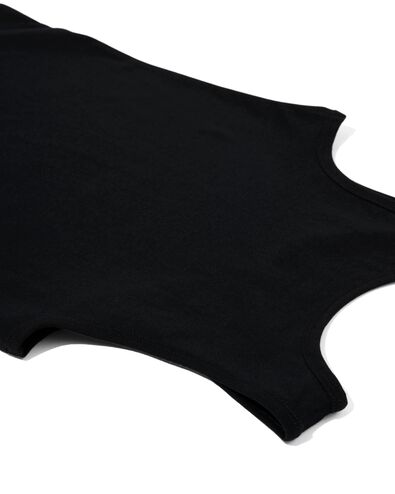 2 d&eacute;bardeurs basic enfant coton stretch noir noir - 19280890BLACK - HEMA