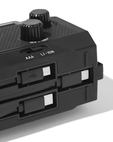 radio d'urgence Xtronic 19,7x9,8x7,6 cm rechargeable - 81000006 - HEMA