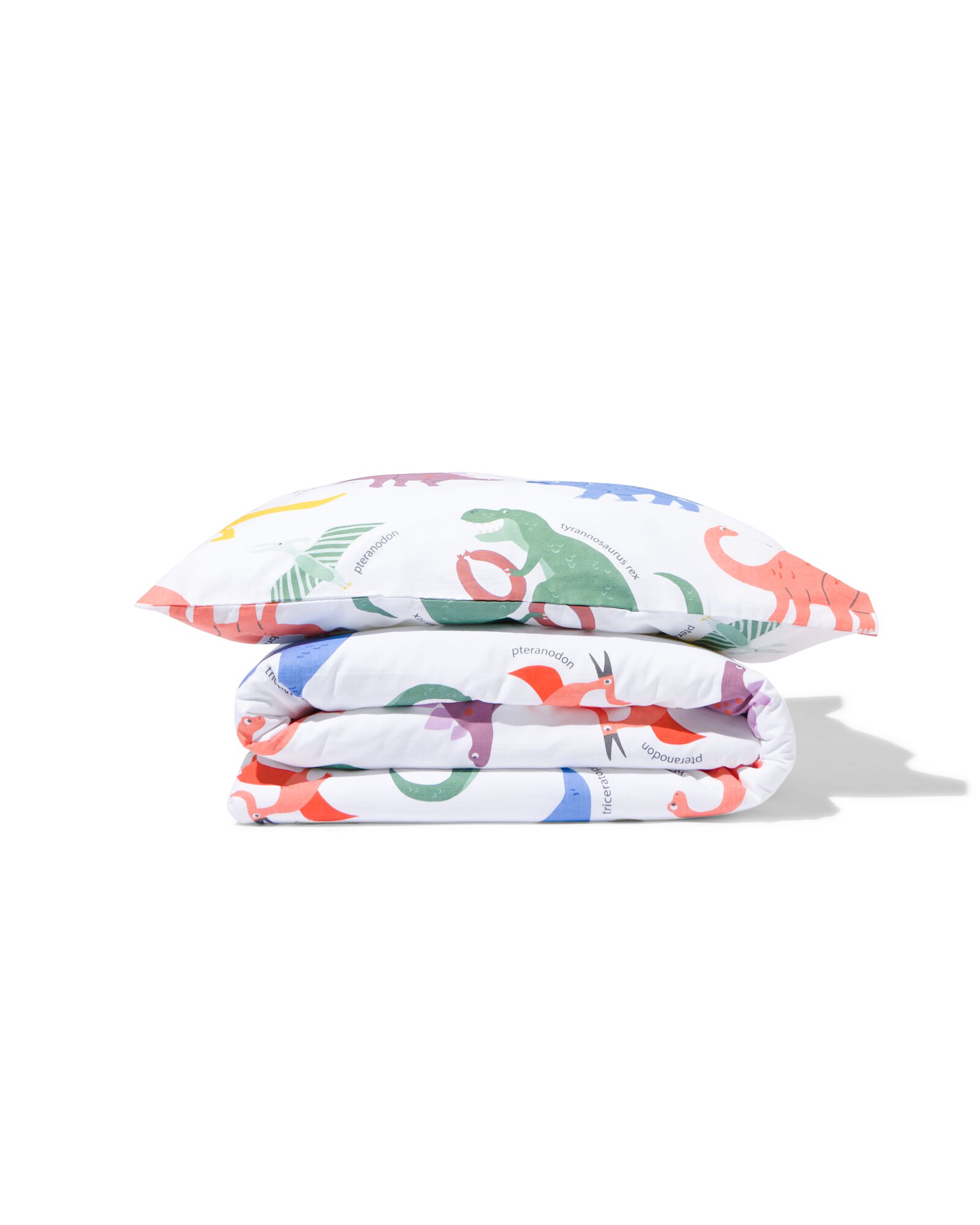 housse de couette tout-petit 120x150 coton doux dino - 5730212 - HEMA