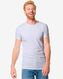 Herren-T-Shirt, Slim Fit, Rundhalsausschnitt, extralang weiß XL - 34276846 - HEMA