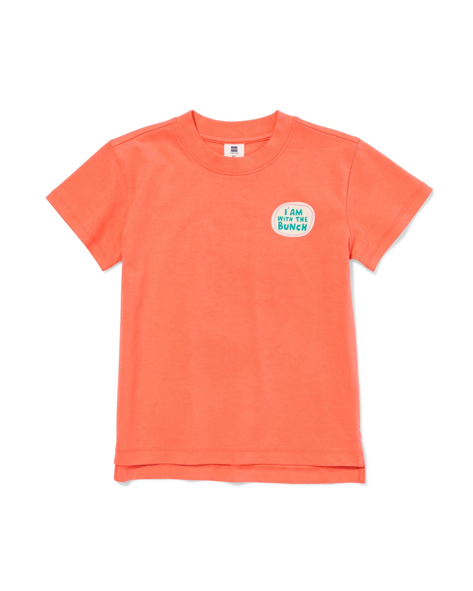 Kinder-T-Shirt, Fr&uuml;chte korallfarben 110/116 - 30716645 - HEMA