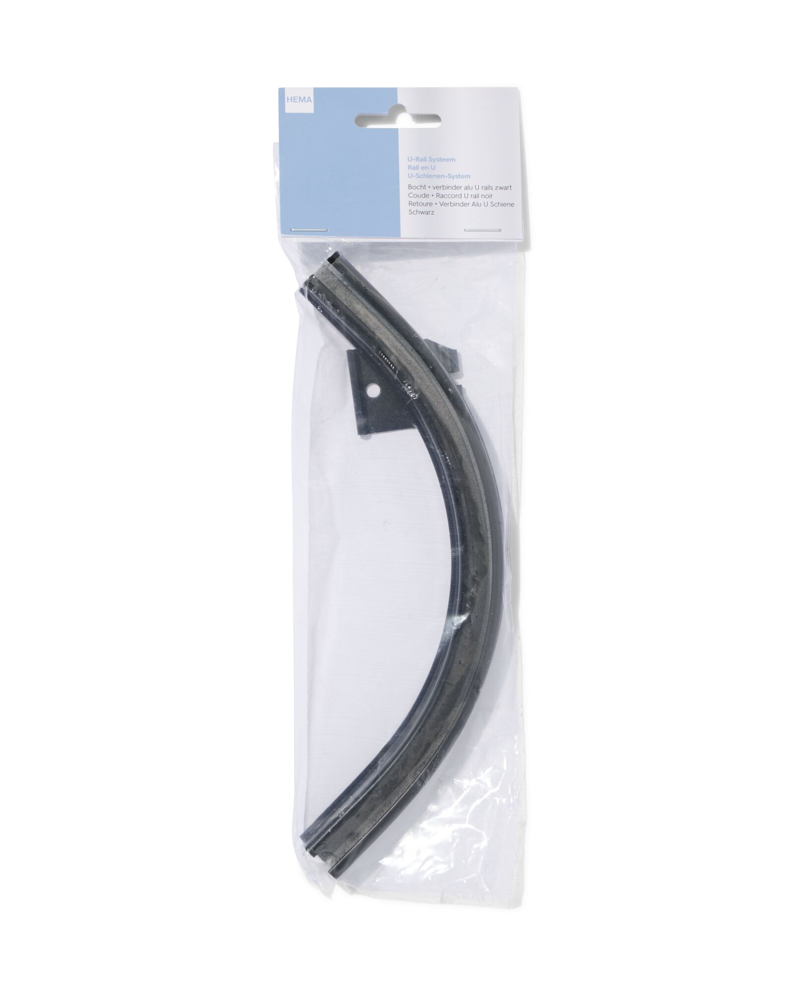 Connecteur de rail avec coude noir - 7502008 - HEMA