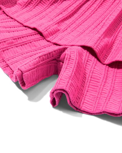 kinderbroekrok A-lijn rib donkerroze donkerroze - 30849624DARKPINK - HEMA