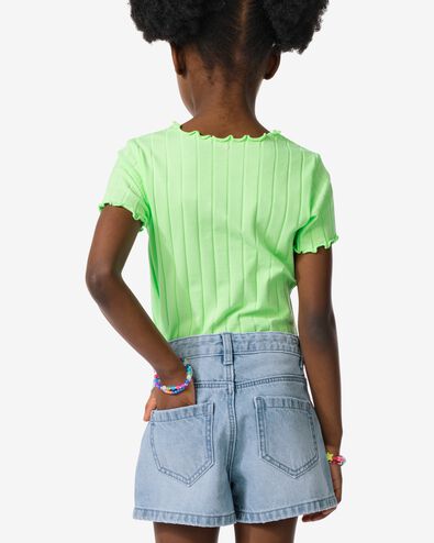 kinder korte broek denim lichtblauw - 30810969LIGHTBLUE - HEMA