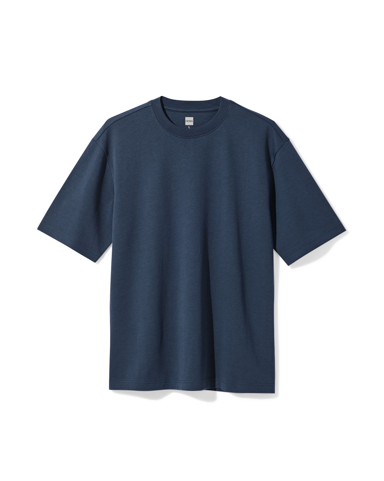 t-shirt homme Job coupe oversize bleu fonc&eacute; bleu fonc&eacute; - 2179050DARKBLUE - HEMA