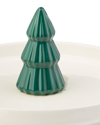 bordje ⌀20cm met kerstboom keramiek - 25600098 - HEMA