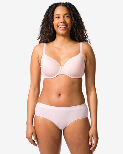 Damen-Hipster, nahtlos, aus Mikrofaser hellrosa hellrosa - 19602954LIGHTPINK - HEMA