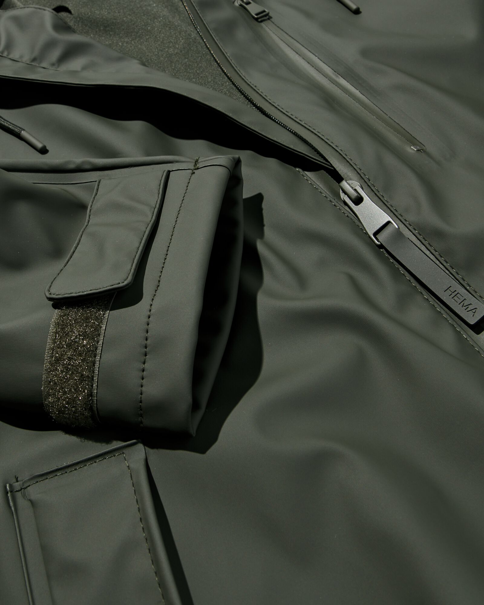 regenjas voor volwassenen groen groen - 34450540GREEN - HEMA