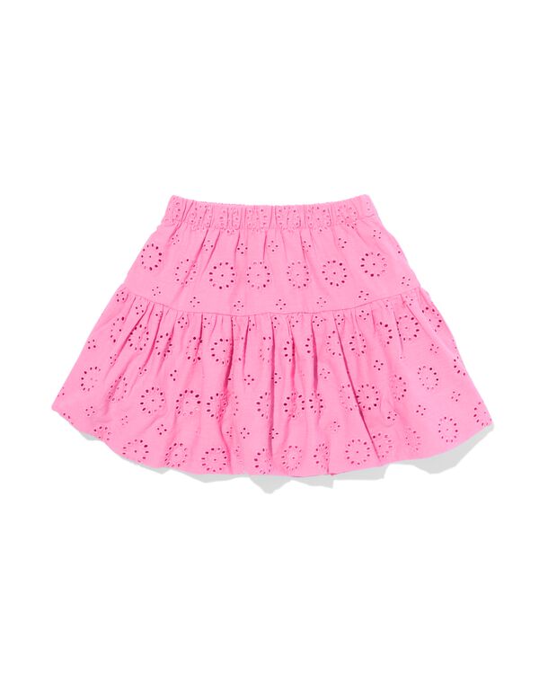 kinderrok geborduurd roze roze - 30846249PINK - HEMA