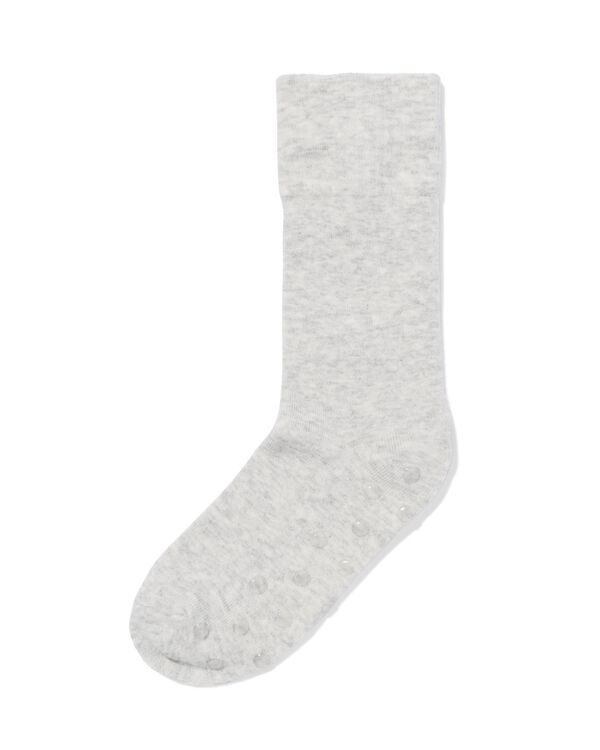 chaussettes d'int&eacute;rieur femme tissu &eacute;ponge gris chin&eacute; gris chin&eacute; - 4280370GREYMELANGE - HEMA