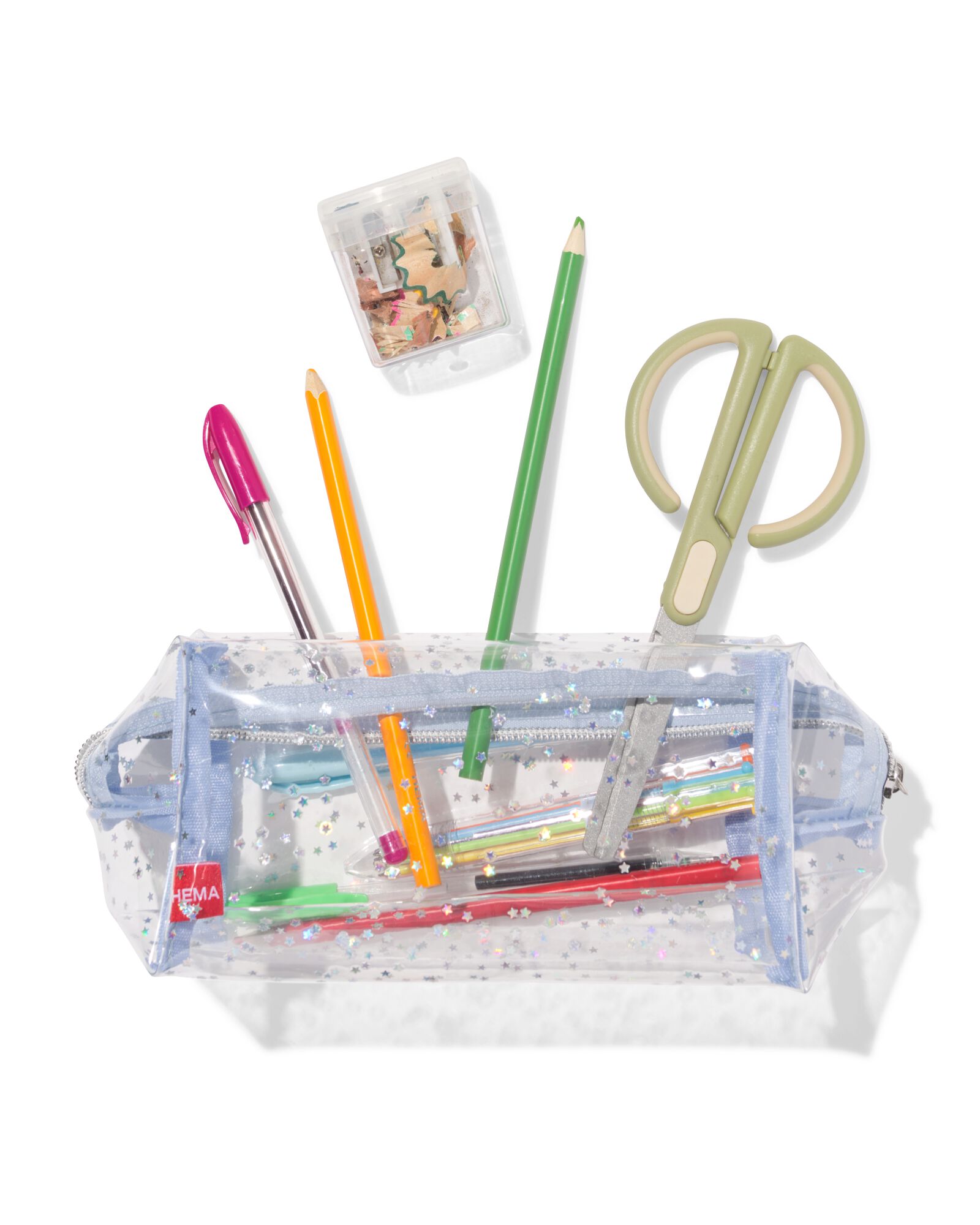 etui 18x8.5x10.5cm transparant - 14400490 - HEMA