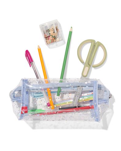 etui 18x8.5x10.5cm transparant - 14400490 - HEMA