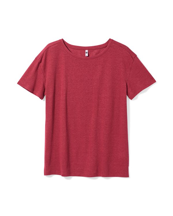 dames T-shirt Evie rood rood - 36210680RED - HEMA