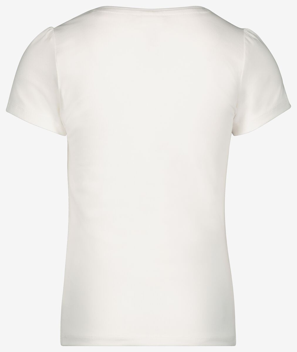 2 t-shirts enfant blanc 146/152 - 30843935 - HEMA