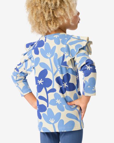 Kindershirt mit Blumen blau blau - 30858821BLUE - HEMA