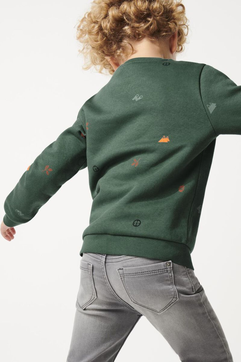 Kinder-Sweatshirt, Wald grün grün - 1000029533 - HEMA