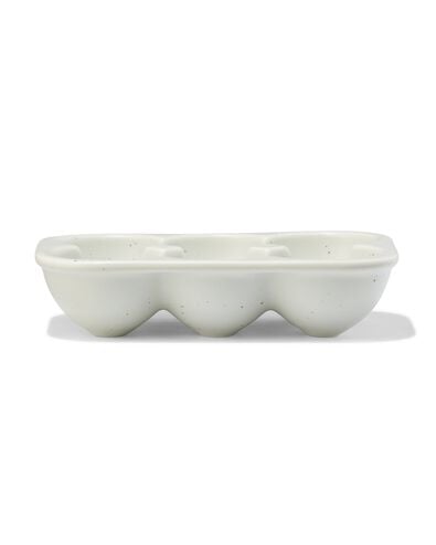 Eierbeh&auml;lter f&uuml;r 6 Eier, Steingut, gesprenkelt, gr&uuml;n - 9650353 - HEMA