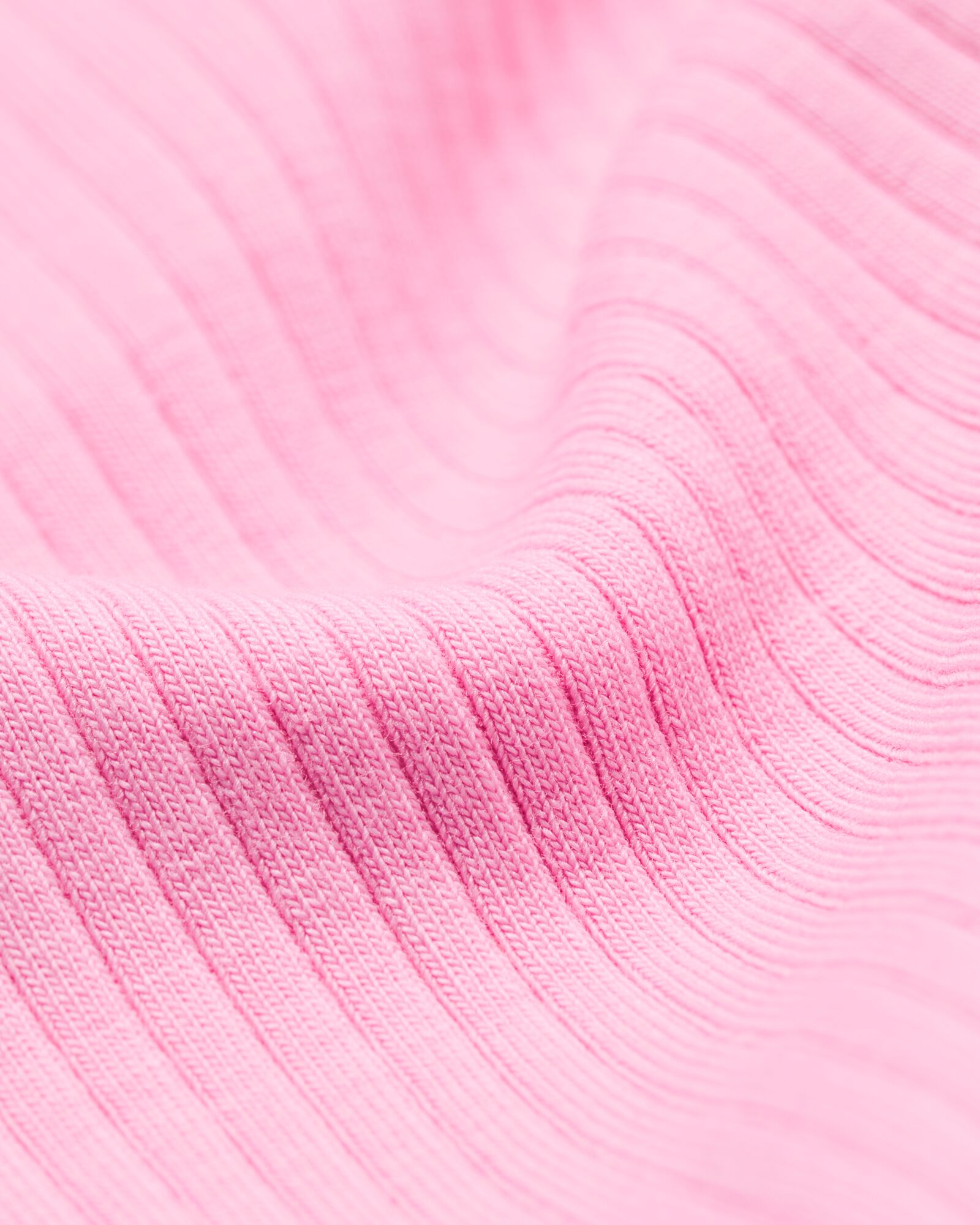 Kinder-T-Shirt, gerippt rosa rosa - 30846406PINK - HEMA