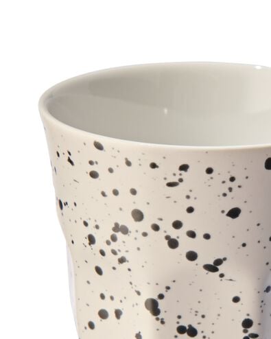 Teetasse 330 ml, Mirabeau, Steingut, wei&szlig;, gesprenkelt - 9602214 - HEMA