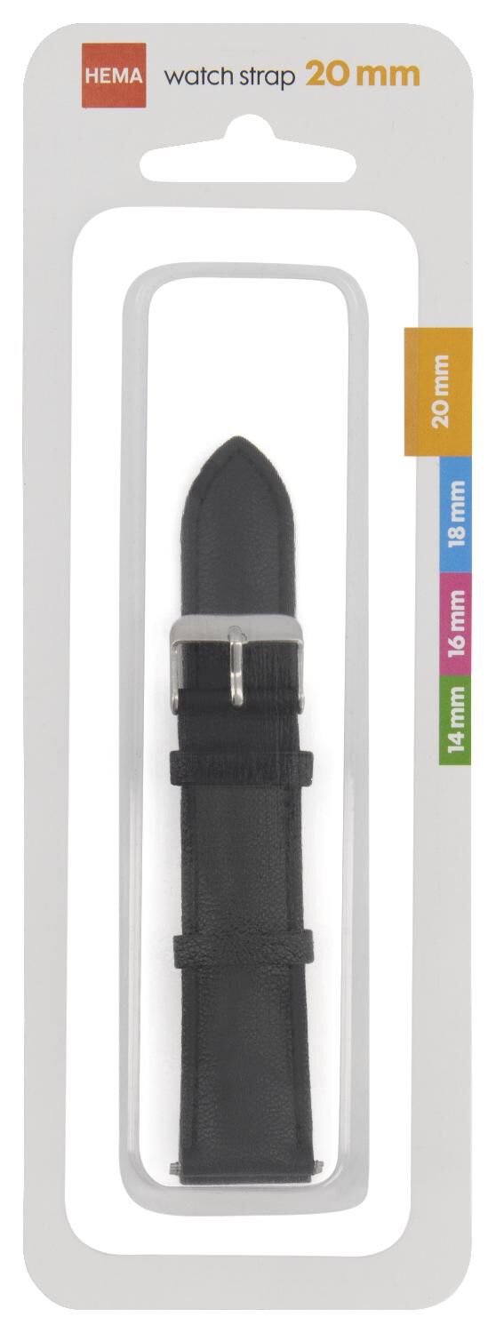 horlogebandje zwart - HEMA