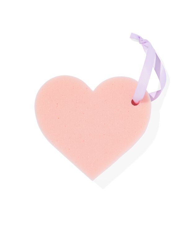 &eacute;ponge de bain coeur - 60640086 - HEMA