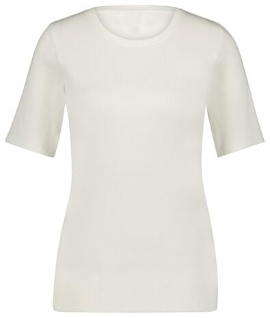 dames t-shirt rib wi. - 1000024812 - HEMA
