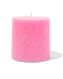 rustieke kaarsen fluor roze fluor roze - 1000031632 - HEMA