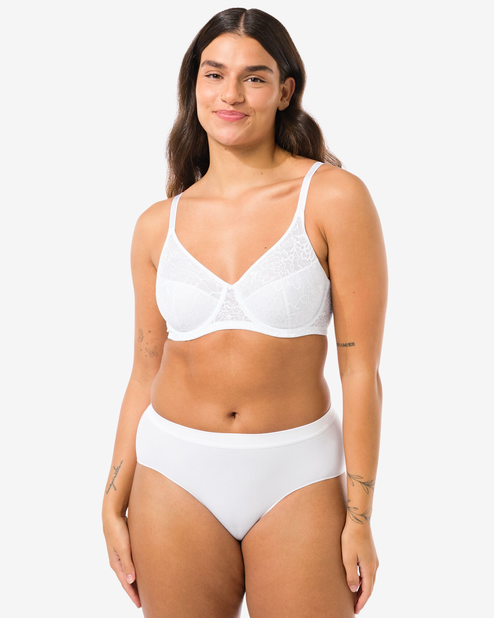 culotte hipster femme sans coutures microfibre blanc blanc - 1000002262 - HEMA