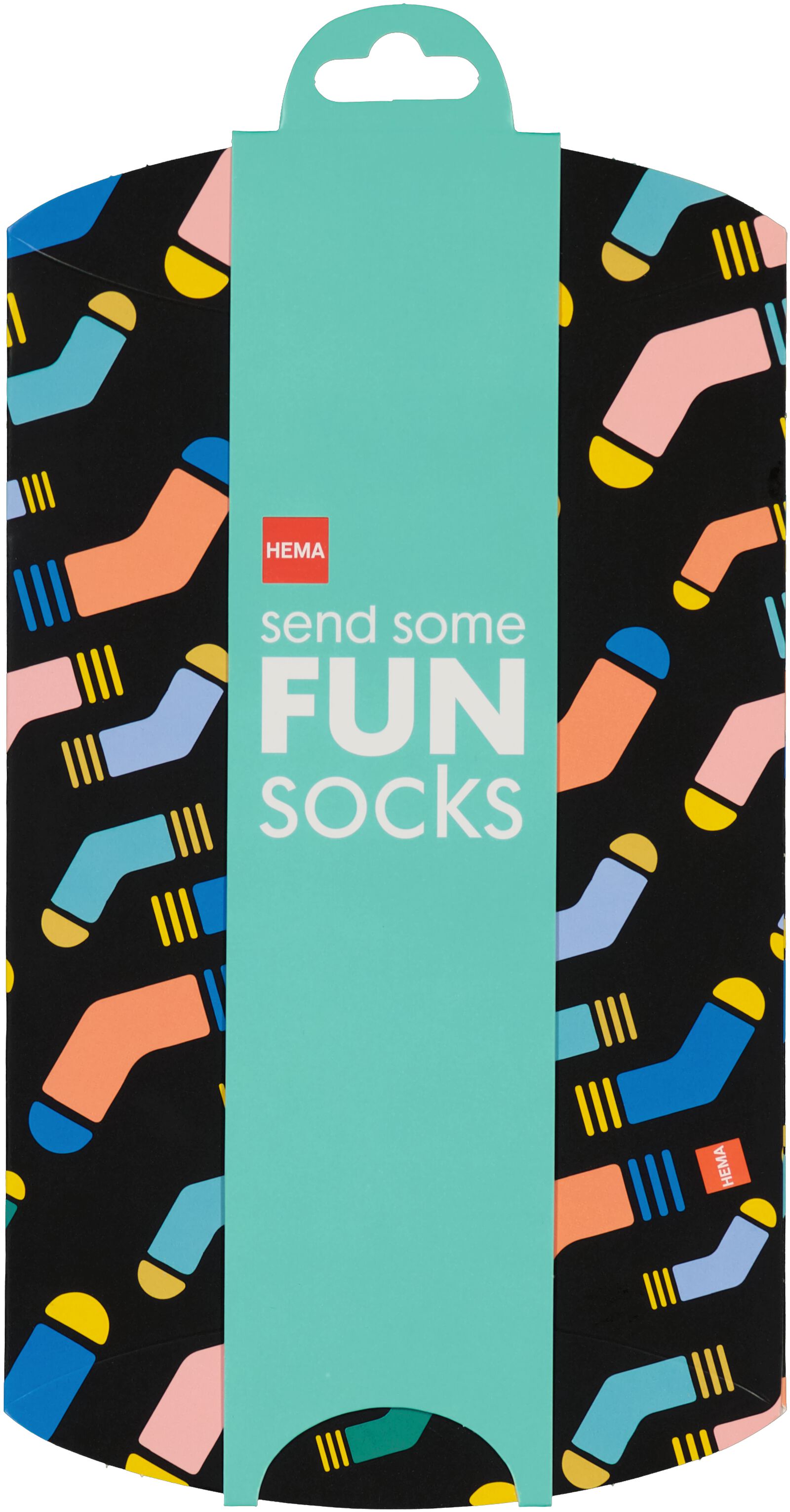 bo&icirc;te d&rsquo;exp&eacute;dition fun socks 15x12 noir - 4190002 - HEMA