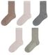5 Paar Damen-Socken mit Baumwolle braun 35/38 - 4269301 - HEMA
