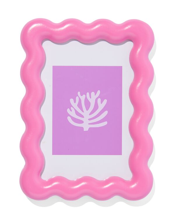 cadre photo 10x15 cm bois rose ondul&eacute; - 13640003 - HEMA