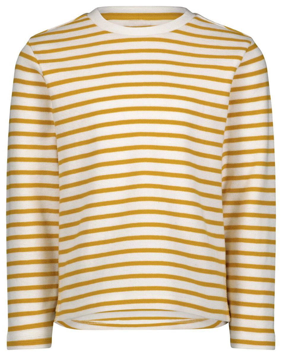 Kinder-Shirt, Streifen gelb 86/92 - 30774732 - HEMA