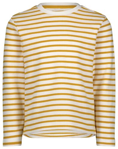 Kinder-Shirt, Streifen gelb - 1000026227 - HEMA