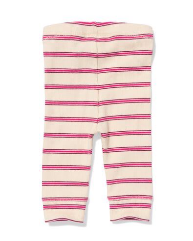 Baby-Leggings zum Mitwachsen, gerippt und gestreift ecru ecru - 33453820ECRU - HEMA