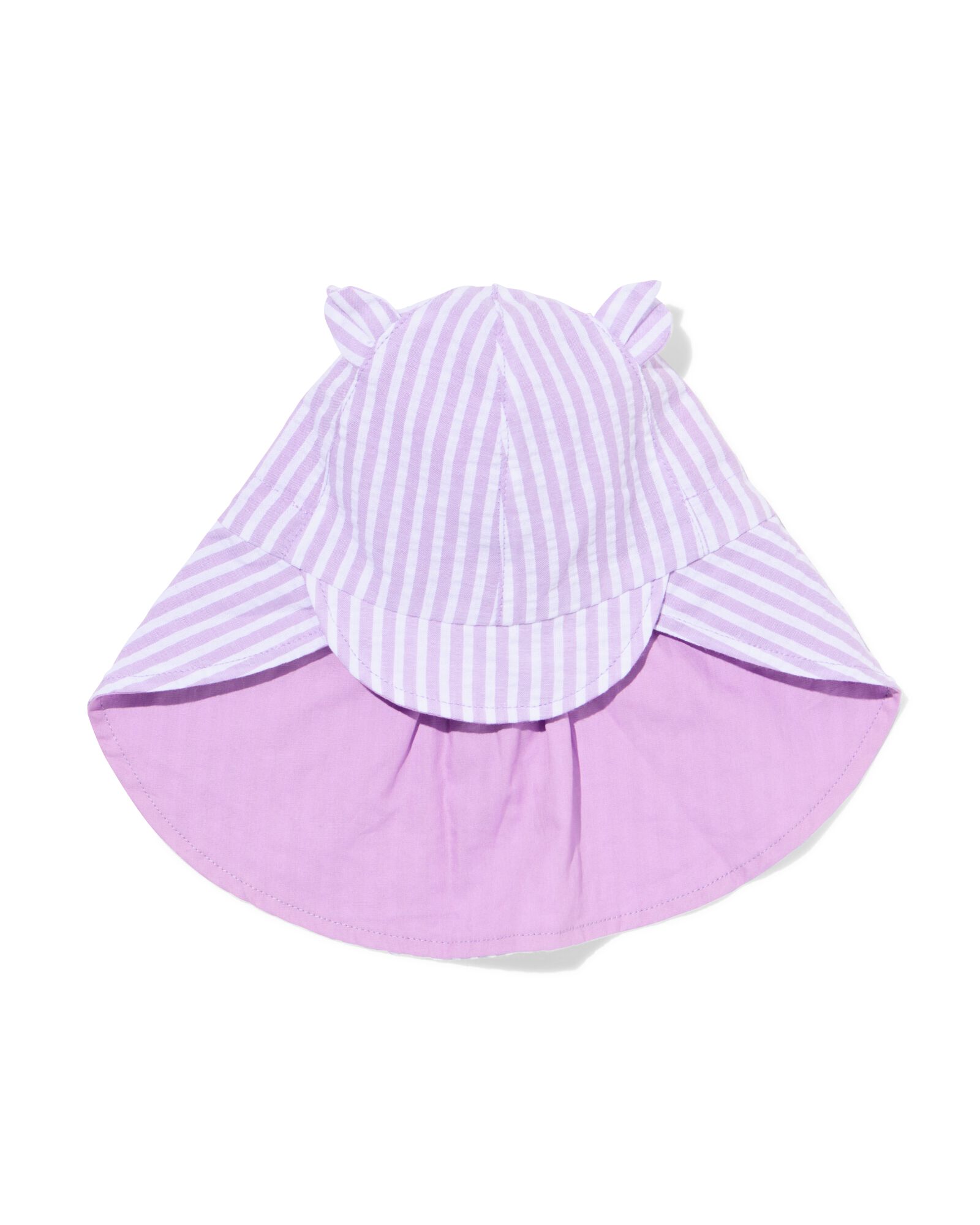 bonnet b&eacute;b&eacute; seersucker rayures lilas lilas - 33200545LILAC - HEMA