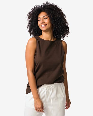 d&eacute;bardeur femme Noah jersey marron fonc&eacute; marron fonc&eacute; - 36208860DARKBROWN - HEMA