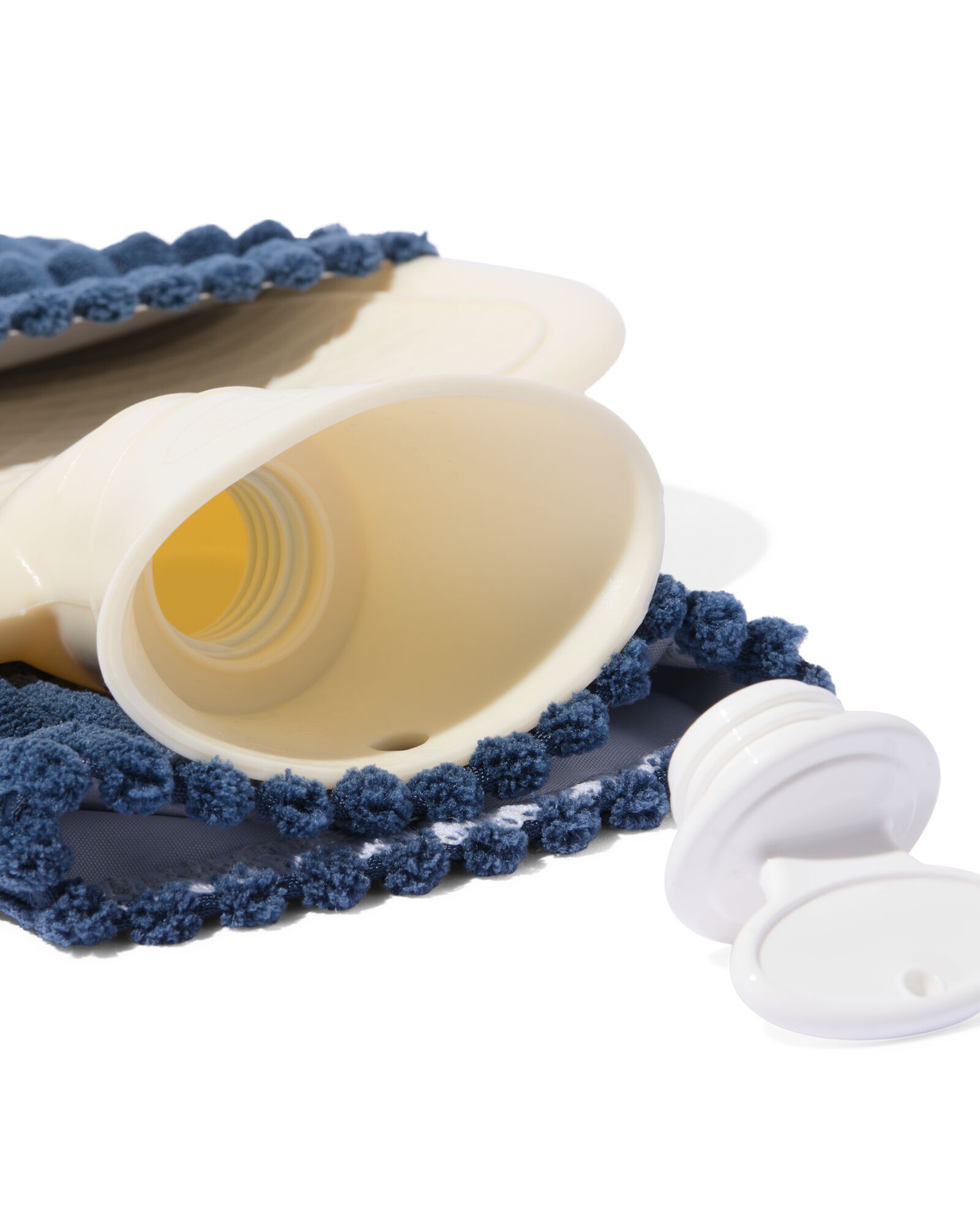 W&auml;rmflasche gerippt blau - 61140505 - HEMA