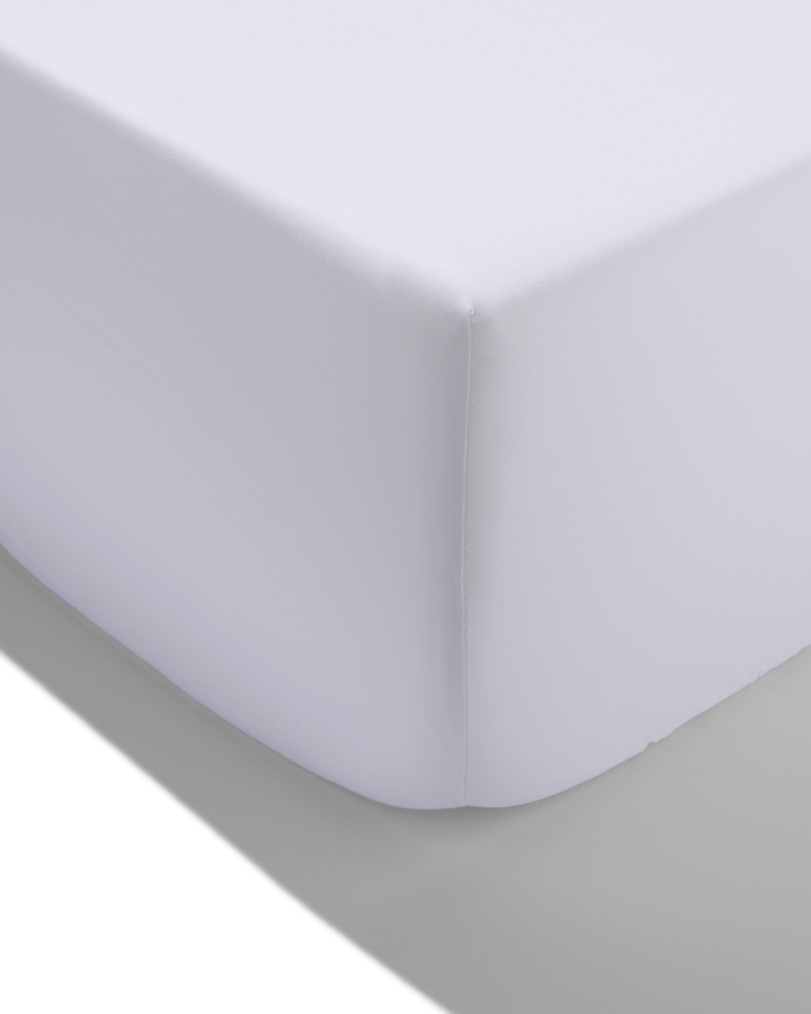 hoeslaken satijn 180x220wit - 5190094 - HEMA