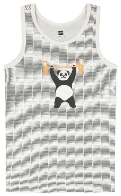 2er-Pack Kinder-Hemden, Pandas graumeliert graumeliert - 1000023779 - HEMA