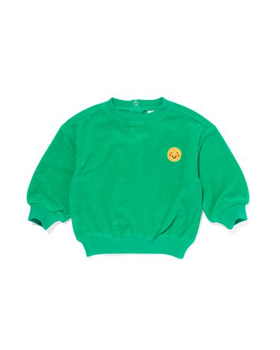 Baby-Sweatshirt, Gesicht grün 68 - 33195242 - HEMA