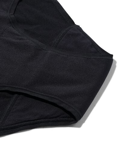 hipster menstruel sans coutures absorption légère noir noir - 1000025050 - HEMA
